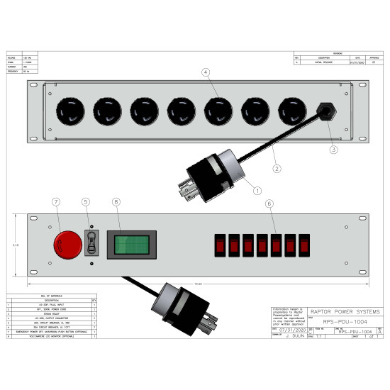 30A 2U PDU w/ 5-30R