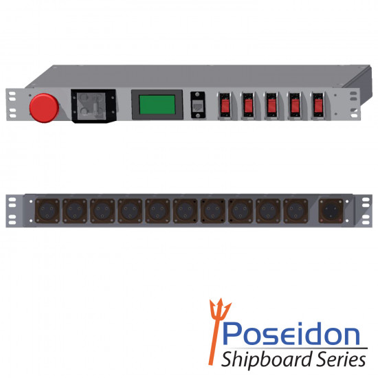 Shipboard 1U MIL SPEC PDU, 20A, 5015