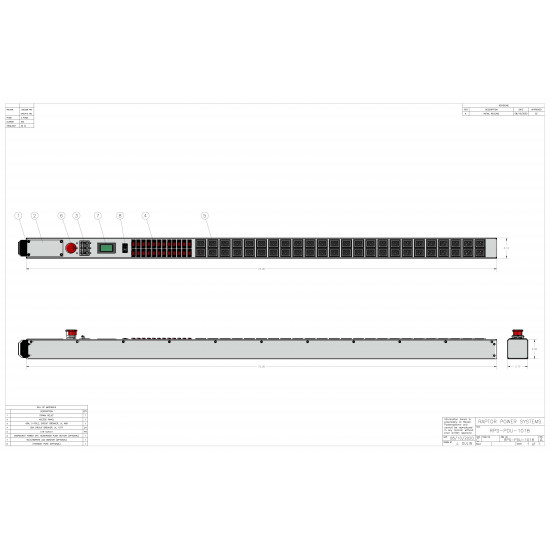 60A 0U 3 Phase PDU w/ C-19