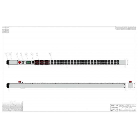 60A 0U Dual Phase PDU w/ C-13