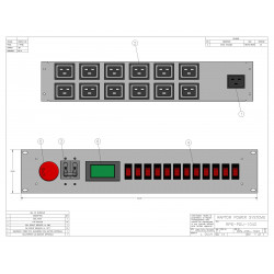 30A 2U PDU w/ C-19