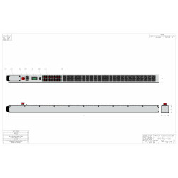 60A 3 Phase Delta 0U PDU w/ C-19