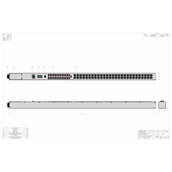 80A 3 Phase Wye 0U PDU w/ C-13