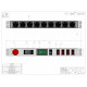 1U MIL SPEC PDU, 30A, 8 x MS3102E16-10S, TAA Compliant