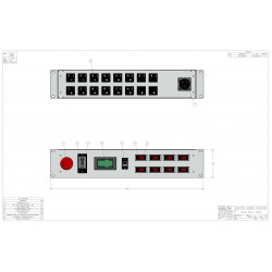 2U MIL SPEC PDU, 30A, 16 x 5-20R, TAA Compliant