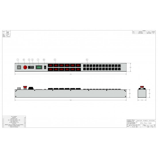 0U MIL SPEC PDU, 30A, 24 x MS3102E16-10S, TAA Compliant