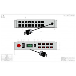 2U MIL SPEC PDU, 30A, L5-30P Input, 16 x 5-15R, TAA Compliant