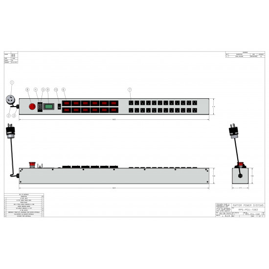 0U MIL SPEC PDU, 30A, L5-30P Input, 24 x 5-15R, TAA Compliant