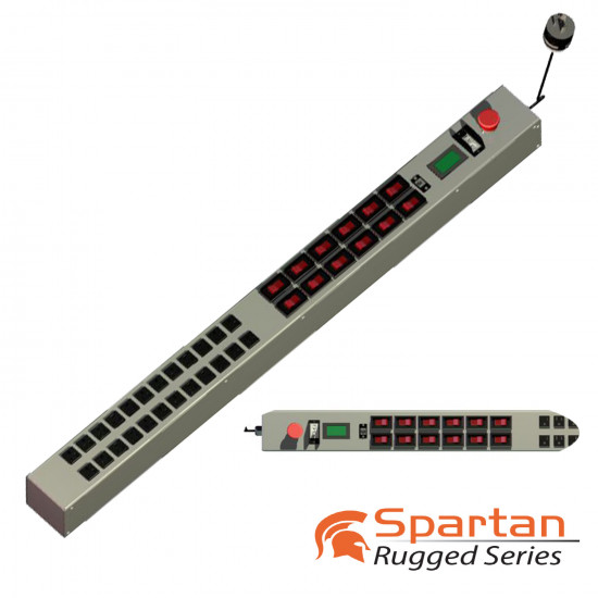 0U MIL SPEC PDU, 30A, L5-30P Input, 24 x 5-15R, TAA Compliant