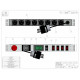 1U MIL SPEC PDU, 30A, L6-30P Input, 8 x MS3102E16-10S, TAA Compliant