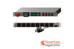 1U MIL SPEC PDU, 30A, L6-30P Input, 8 x MS3102E16-10S, TAA Compliant