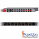 1U Shipboard PDU, 30A, 8 x MS3102E16-10S, TAA Compliant