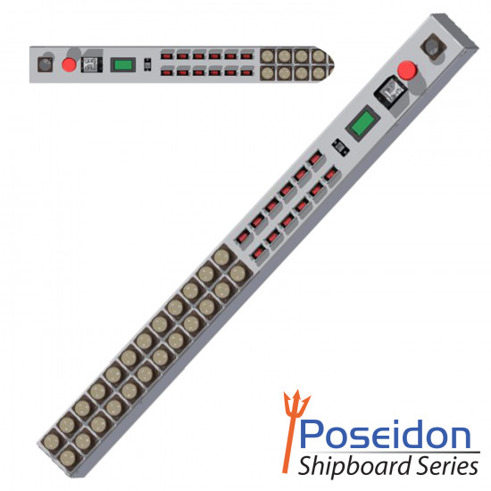 0U Shipboard PDU, 30A, 24 x MS3102E16-10S, TAA Compliant